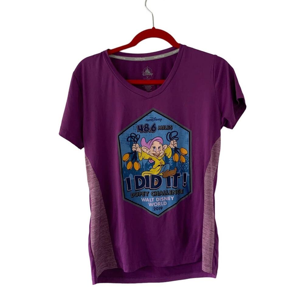 RunDisney Dopey Challenge 2019 Finisher Tech Shirt Size 48.6 Miles Medium